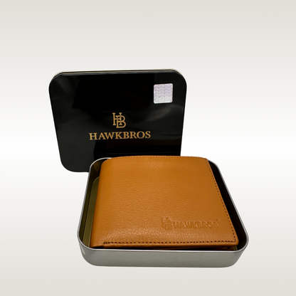 HawkBros Sophisticated Leather Wallet with 12 Card Slots