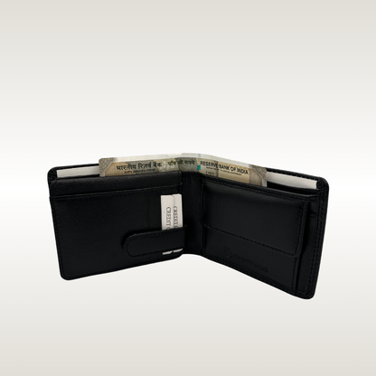 HawkBros Sophisticated Leather Wallet with Coin Pocket