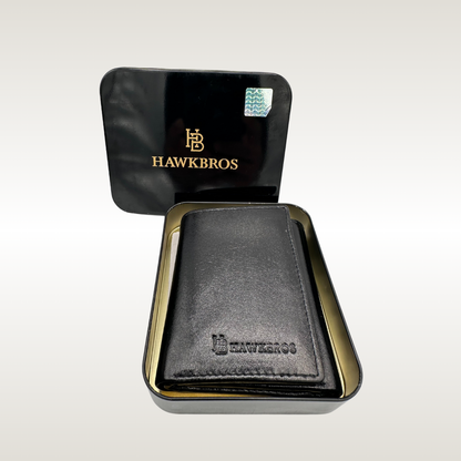 HawkBros Luxury Leather Money Clip Wallet