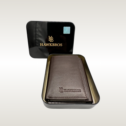 HawkBros Luxury Leather Money Clip Wallet