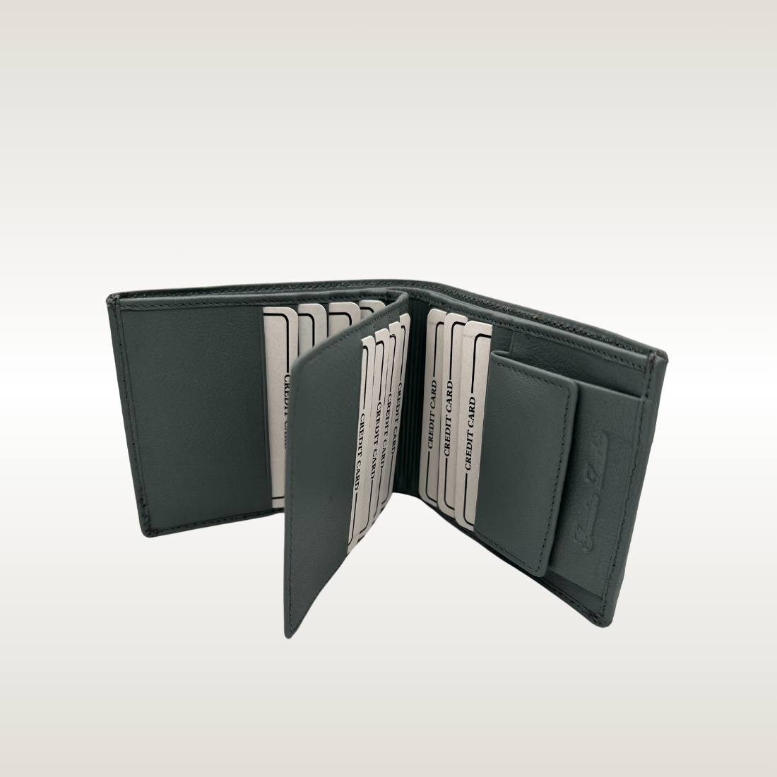 HawkBros Sophisticated Leather Wallet with 12 Card Slots